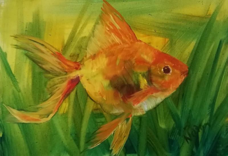 Through the Reeds by artist Nancy Paton